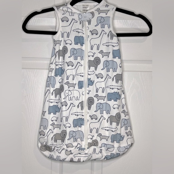Carters Baby Boys Animal Print Sleep Sack -  Small 0-3 Months - Picture 1 of 5